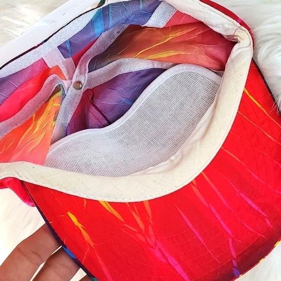 Vintage 80s Hawaii Volcano Lava Tropical Adjustable Snapback Hat Cap Unisex - Picture 12 of 15